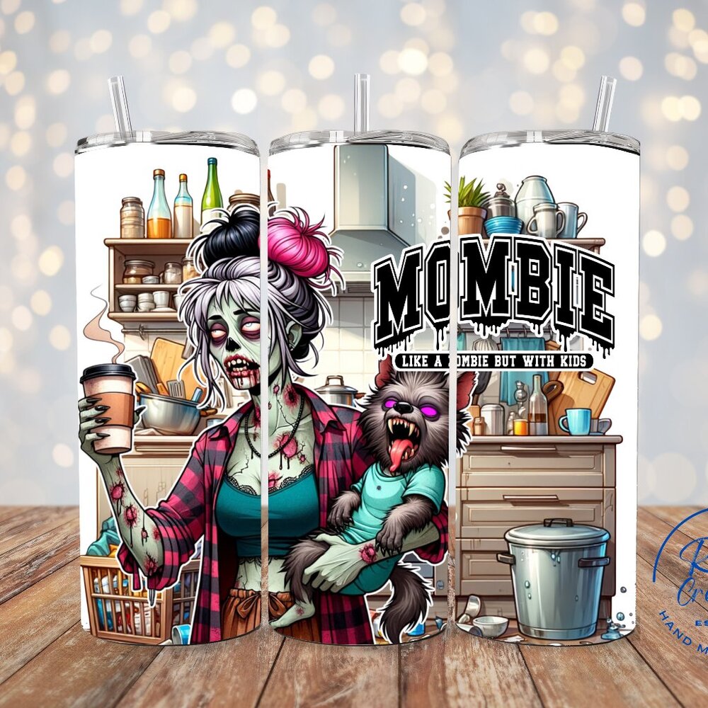 Mombie Tumbler, Mom Zombie Tumbler, Funny Mom Tumbler, Coffee Tumbler For Mom